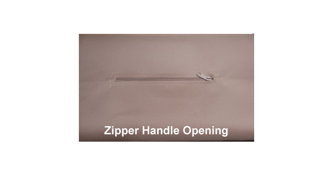 Zipper Top Tan